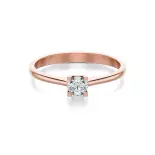 Pierścionek z diamentem różowe złoto AJPZ_005